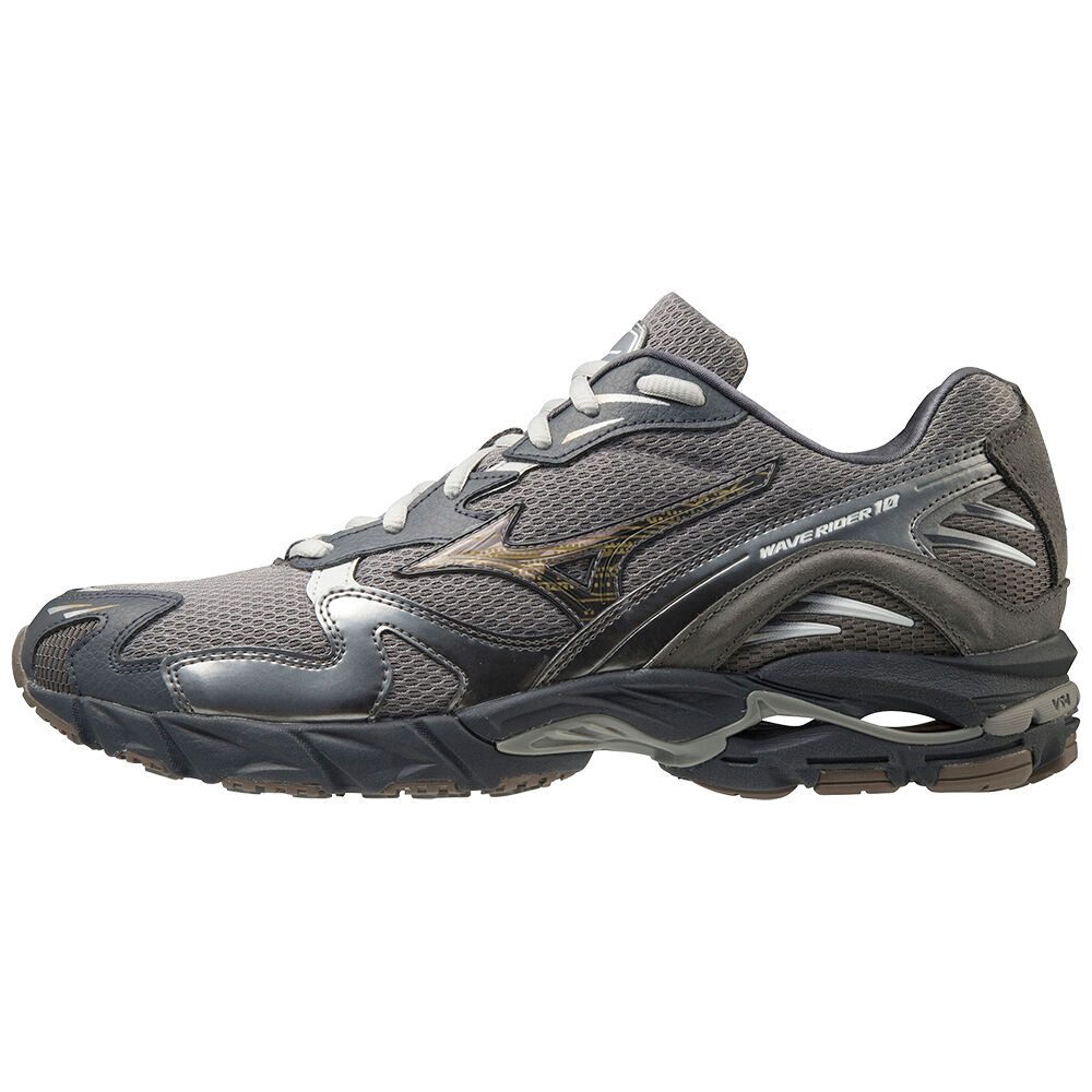 Tênis Mizuno Wave Rider 10 - Homem - Cinzentas - XFQPC1690